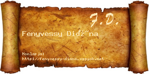 Fenyvessy Diána névjegykártya